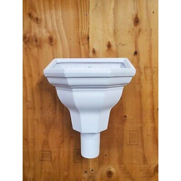 Conductor Head Scupper Box Old English One Piece Molded Plastic 3" Downspout