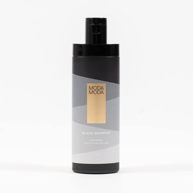 Modamoda Black Shampoo, 3.5 oz (100 g), Dye for Gray Hair, Hypoallergenic, Scalp Care, Young Gray Hair, Non-Silicone, Korean Cosmetics