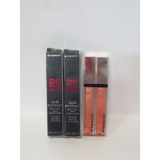 GIVENCHY GELEE D'INTERDIT SMOOTHING GLOSS BALM #12 ELEGANT NUDE 0.21 OZ (LOT 2)