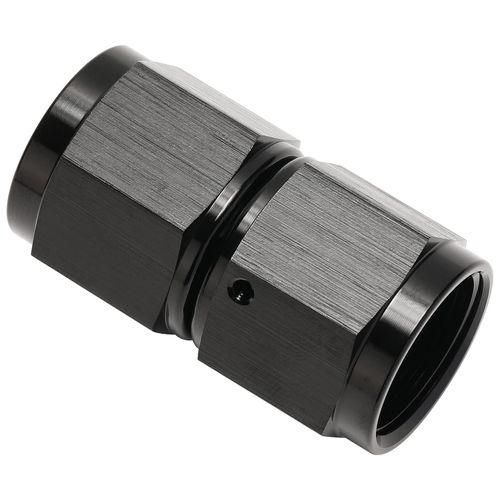 Podavelle 10AN Female to 10AN Female Straight Swivel Coupler Fitting Adapter Union Aluminum Black