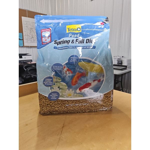 TetraPond Spring And Fall Diet 3.08 Pounds, Pond Fish Food, For Goldfish And Koi