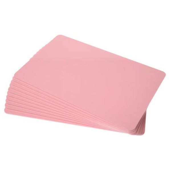 Identity-Plus: Blank Pink PVC Micron 760 Card - Coloured Core (75)