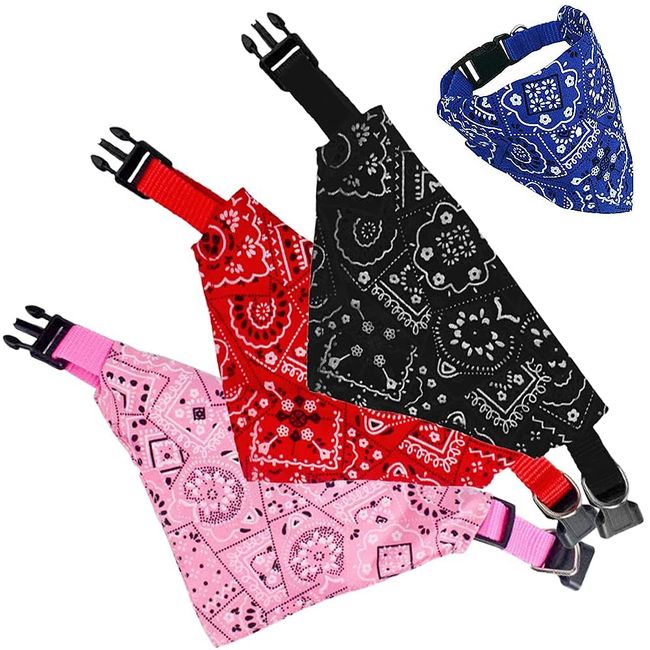 Hunde Halstuch, Taozoey 3 PCS Haustier Dreieck Lätzchen, Hund Bandana Schal, Halstuchhalsband für Haustiere, Katzen Bandana, Halstuch Hund für Kleine und Mittelgroße (S)