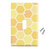 GRAPHICS & MORE Yellow Honeycomb Pattern Plastic Wall Decor Toggle Light Switch Plate Cover
