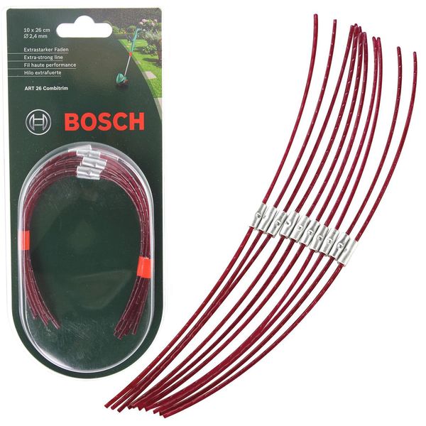 Bosch Genuine ART 26 COMBITRIM Strimmer Grass Trimmer Spool Line (Pack of 10, 26cm, F016800181)