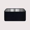 Black Velvet Brushed Silver Rounded Rectangle Lampshade