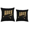 Aries AF / Aries Birthday / Aries Constellation & Horoscope Throw Pillow