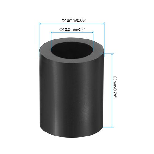 PATIKIL M10 Round Electrical Outlet ABS Spacers Washer, 30 Pcs 10.2mm ID, 16mm OD, 20mm Length Without Threaded,Switch and Receptacle Spacers Hardware for M10 Screws