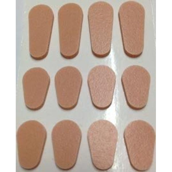 Soft Peel N Stick Nose Pads, 12 Pair, Peach Colored
