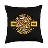I'm Just Here For The Triangles Pizzeria Lover Pizza Maker Throw Pillow