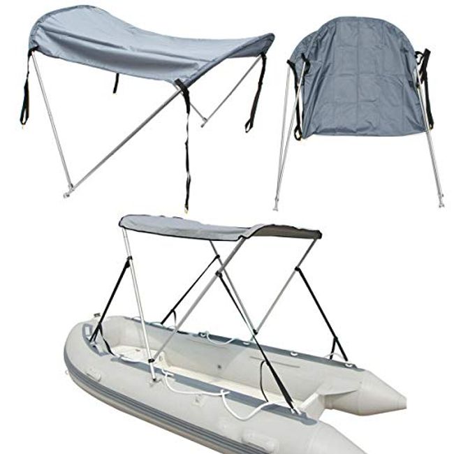  Portable Bimini Top Cover Canopy for Inflatable Kayak