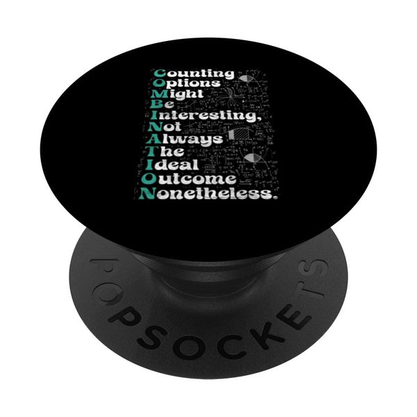 Funny Combination Acronym Quote Math PopSockets Swappable PopGrip