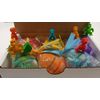 SPA PURE LITTLE DINOS BOMBS: 6 EGG-SHAPED bath bombs for kids with surprise LITTLE DINOS inside, USA Made, Handmade, Natural Bath Bombs, Birthday Gift idea for Kids, Spa Parties