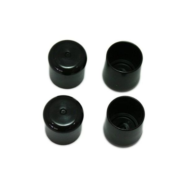 High Logic Pipe Cap, 1.0 inches (25 mm), Black, N-959, Pack of 4