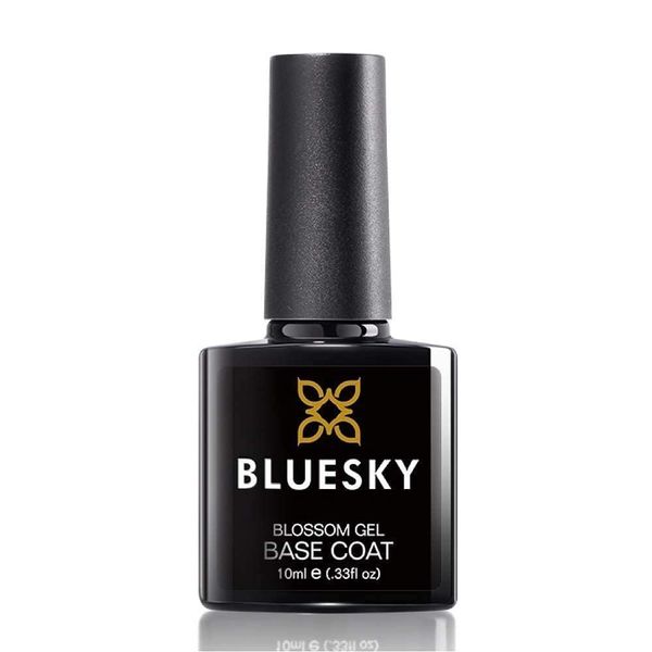 Bluesky Gel Nail Polish, Blossom Base Coat, White, 10ml, Floral Nail Art Gel (Requires Curing Under UV LED Lamp)