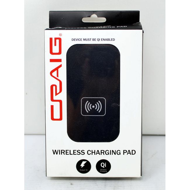 Craig Portable Wireless Charging Pad Black