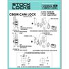 CompX C8054 Cam Lock 15/16"L x 3/4"D Cylinder Bright Brass 5 Disc Keyed Diff