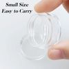 Small Sample Pots 10PCS 5ml Travel Pots for Toiletries Mini Wide Mouth Plastic Jars with Lids Leakproof Sample Containers for Creams, Lotions, Cosmetics, Beads, Nail Art Glitter, Transparent