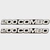 Tracker Boat Sticker Emblem Decal | 200 Combo White / Black (Pair)