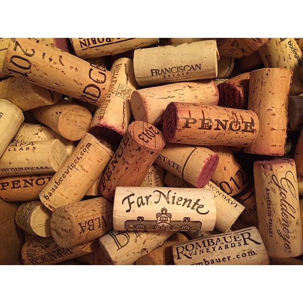 Premium Recycled Corks, Natural Wine Corks From Around the US - 50 Count