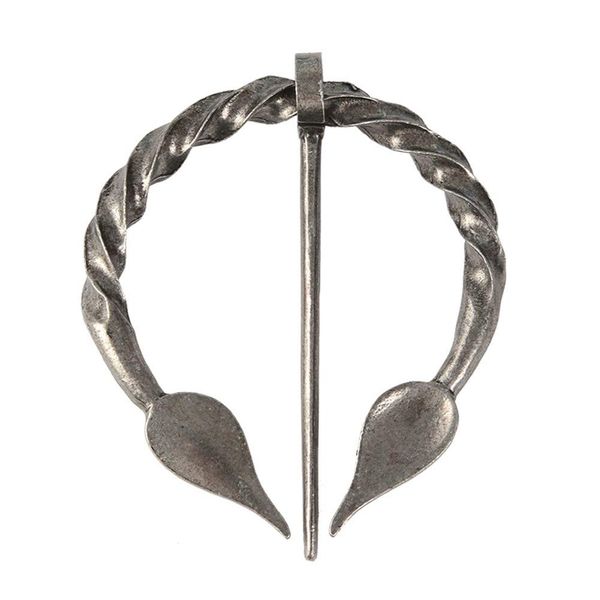 Vintage Viking Brooch Pin Lapel for Women Men Cloak Scarf Shawl Buckle Clasp Pin Brooches Penannular Brooch and Pin Sets Jewelry, Metal, rhinestone,