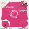 Chankee Patio Umbrella 9 ft Replacement Canopy for 8 Ribs-Pink Canopy Only