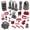 Tim Mee Galaxy Laser Team Bucket - 80pc Sci-Fi Space Plastic Figure Mars Playset