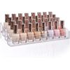 Clear Plastic Multi-Level Vanity Organizer | Rectangular 4-Tier Holder for Makeu