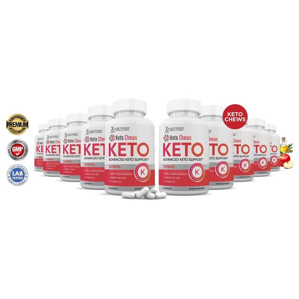 Keto Chews Keto ACV Pills 1275 MG Stronger Than Gummies Keto Support 10 Bottle