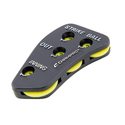 Champro A042P Umpire Indicator with 4 Optic Yellow Dials (Black)