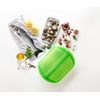Lékué Coffret Steam Case with Tray Green/Transparent Green