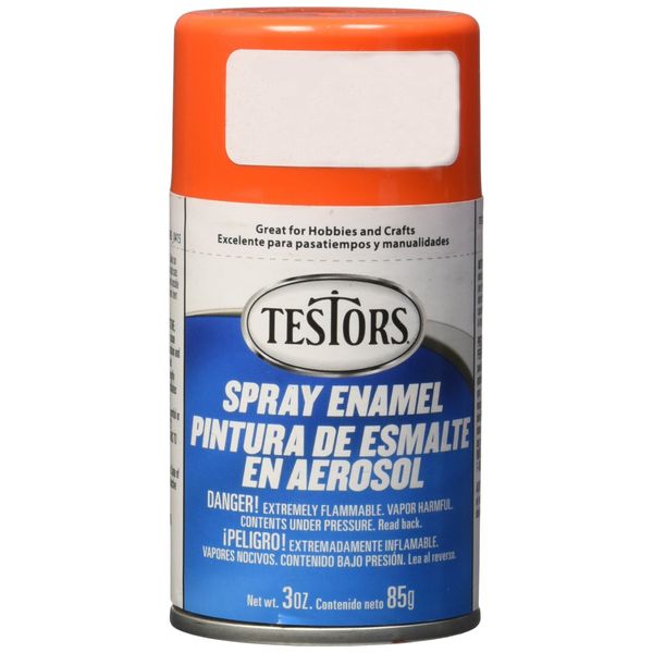 Testors TENAMEL-1628 Aerosol Enamel Paint 3oz-Orange