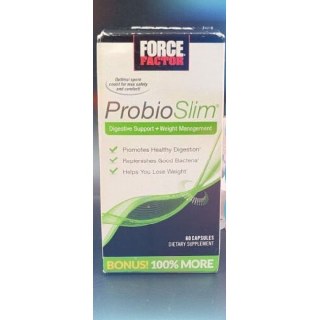 New Sealed ProbioSlim, Digestive Support + Weight Management, 60 Capsules  01/25