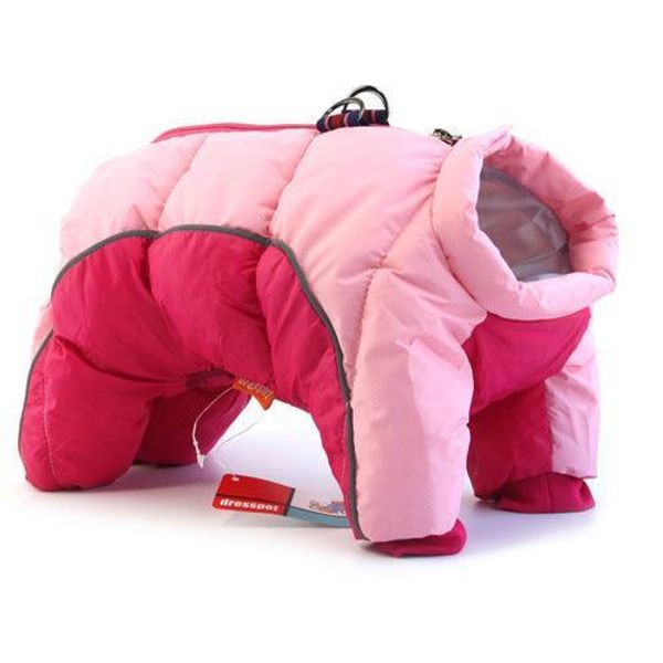 Cozy Canine Winter Puffer Jacket - Pink / S