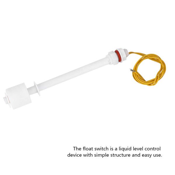 2pcs PP Plastic Liquid Level Float Switch, Water Tank Pool Sensor Controller Reliable Water Level Monitoring Solution