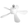 12W Dimmable Socket Fan Light LED Ceiling Fan Remote Home Lamp Fan Light w/3Mode