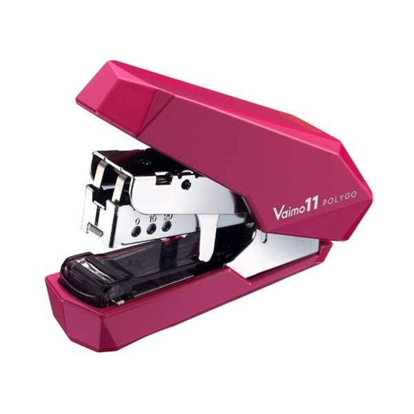 Max HD-11SFLK/P Stapler Bimo 11 Polygo, 40 Sheets, 50 Pieces, Pink