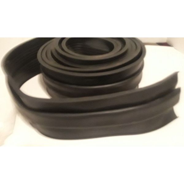 Garage Door Bottom Weather Stripping Kit Black  16.5 Foot Roll . 4 Inches Wide.