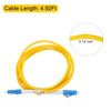 sourcing map 4.92Ft Single-mode Simplex Fiber Optic Patch Cable LC to LC for Data Centers Router Switches Transceivers