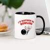 CafePress I'd Rather Be Bowling Mug 11 oz (325 ml) Ceramic Coffee Mug