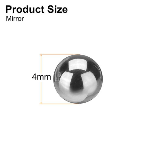 uxcell 10 Pcs Tungsten Steel Bearing Ball 4 mm Carbide G10 Precision Balls for Industrial Spheres, Machinery, Automotive, DIY (Mirror)