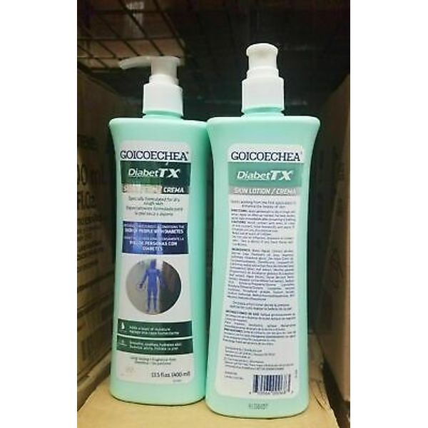 2 PACK GOICOECHEA DIABETTX BODY LOTION, 13.5 OZ