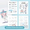 Tiger Tribe People Drawing Set & Colouring Set