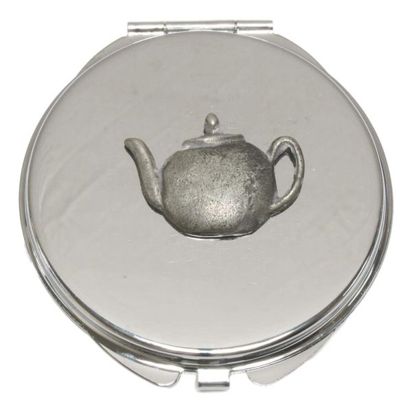 Teapot Compact Mirror Handbag Gift With Free Engraving 363