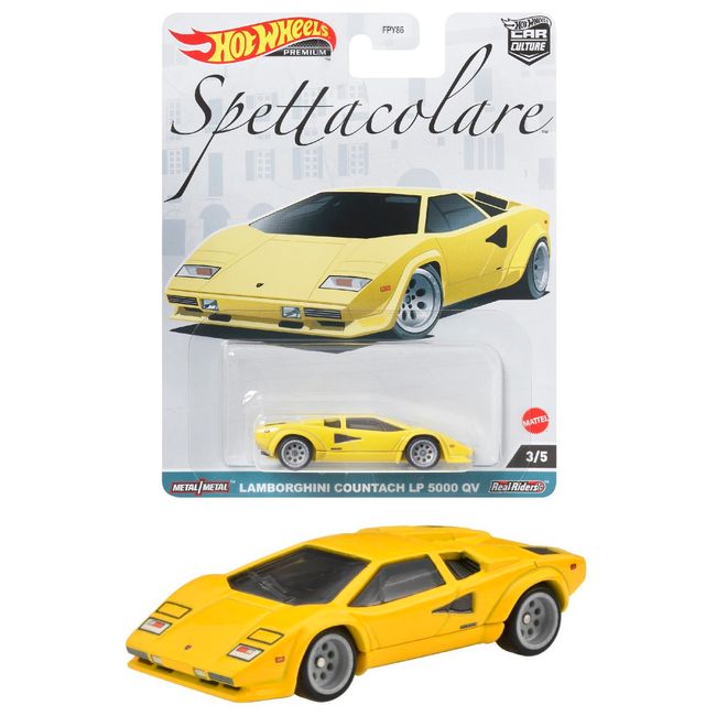 Hot Wheels HKC47 Car Culture Spetta Colare - Lamborghini Countach LP 5000 QV [3 Years Old and Up]