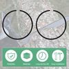 M METERXITY 2 Pack Piston Ring Set 47mm x 1.5mm Standard Piston Ring Piston Ring Electric Saw Replacement Chainsaw Replacement Part [Black]