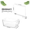 Acrylic Shelf Divider for Closet Organization,  Closets Separator, 4 Pack