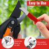 Anglekai 3PCS Garden Tool Sharpener, Pocket Knife Sharpener for Garden, Portable Blade Sharpening for Pruner/Pocket Knives Sharpening