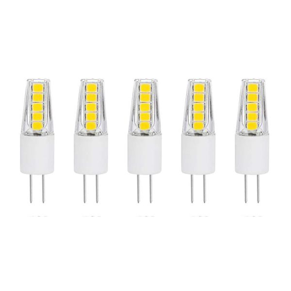 5pcs G4 2W LED Bulbs 3000K Lighting Cold White Non-Dimmable Landscape LED Light