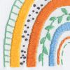 Dimensions 72-76917 Mod Rainbow Embroidery Needlepoint Kit for Beginners, 6" D, Multicolor, 5pcs